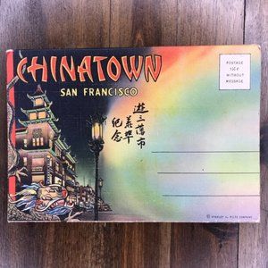 Vintage San Francisco CA Souvenir Postcard Book